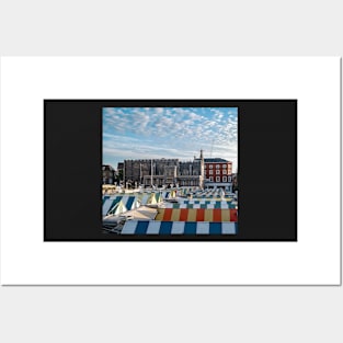 A view across the outdoor market in the city of Norwich Posters and Art